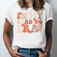 In My Reading Era Groovy Book Lovers Library Reading Women Unisex Jersey T-Shirt