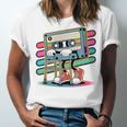 Retro Old Cassette Tape Cartoon With Walker Nostalgia Premium Tri-Blend Unisex Jersey T-Shirt Retro Old Cassette Tape Cartoon With Walker Nostalgia Premium Tri-Blend Unisex Jersey T-Shirt
