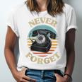 Retro Phone Never Forget Nostalgia Vintage Raglan Baseball Tee Unisex Jersey T-Shirt