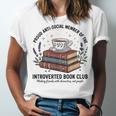 Retro Proud Introverted Book Club Anti Social Reader Unisex Jersey T-Shirt