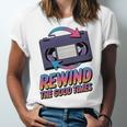 Rewind Good Times Retro VHS Tape Nostalgia 80s 90s Premium Tri-Blend Unisex Jersey T-Shirt