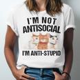 Sarcasm Cat Sarcastic Introvert Antisocial Cat Lover Unisex Jersey T-Shirt Sarcasm Cat Sarcastic Introvert Antisocial Cat Lover Unisex Jersey T-Shirt