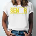 Senior 2018 Class President-School Colors Graduation Unisex Jersey T-Shirt