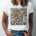 Senior 2021 Grad Class Of 2021 Graduation Leopard Cheetah Unisex Jersey T-Shirt