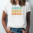Senior 2022 Shirt Class Of 2022 Retro Graduation Grad Unisex Jersey T-Shirt