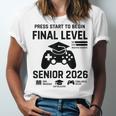 Senior 2026 Final Level Gamer Graduation 2026 Unisex Jersey T-Shirt
