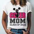 Senior Cheerleader Mom Cheer Class Of 2025 Graduation Women Unisex Jersey T-Shirt