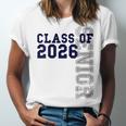 Senior Class Of 2026 Graduation Year High School & College Unisex Jersey T-Shirt