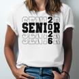 Senior Class Of 2026 Varsity Text Graduation Unisex Jersey T-Shirt