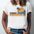 Senior Sunrise 2026 Graduation Cool Retro High School Unisex Jersey T-Shirt