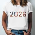 Senior Year 2026 American Flag USA Graduation Class Of 2026 Unisex Jersey T-Shirt