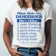 Silent Girls Are DangerousFor Quiet Introvert Girl Unisex Jersey T-Shirt Silent Girls Are DangerousFor Quiet Introvert Girl Unisex Jersey T-Shirt