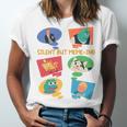 Silent But Meme-Ing Introvert Anti People Antisocial Quiet Unisex Jersey T-Shirt