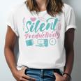 Silent Productivity Introvert Office Staff Secretary Admin Unisex Jersey T-Shirt Silent Productivity Introvert Office Staff Secretary Admin Unisex Jersey T-Shirt