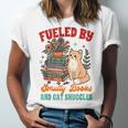 Smut Reader Cat Lover Fueled By Smutty Books & Cat Snuggles For Men Women Unisex Jersey T-Shirt