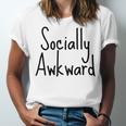 Socially Awkward Introvert Anxious Social Awkwardness Unisex Jersey T-Shirt