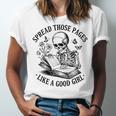 Spread Those Pages Like A Good Girl Skeleton Floral Book Unisex Jersey T-Shirt Spread Those Pages Like A Good Girl Skeleton Floral Book Unisex Jersey T-Shirt