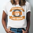 Straight Outta 2nd Grade Shirt Second Graduation Boys Girls Unisex Jersey T-Shirt
