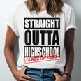 Straight Outta High School Class Of 2023 Graduation Unisex Jersey T-Shirt