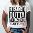 Straight Outta Middle School Graduation Shirt Class Of 2022 Unisex Jersey T-Shirt