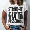 Straight Outta Preschool Graduation Cap Gown 2022 Cute Unisex Jersey T-Shirt