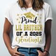 Super Proud Little Brother 2025 Graduate Graduation Family Unisex Jersey T-Shirt