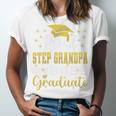 Super Proud Step Grandpa Of 2025 Graduate Graduation Family Premium Unisex Jersey T-Shirt