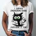 I Survived Engineering School Graduation 2026 Premium Tri-Blend Unisex Jersey T-Shirt