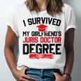 I Survived My Girlfriend's Juris Doctor Degree Graduation Unisex Jersey T-Shirt