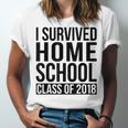 I Survived Home School Class Of 2018 Graduation Unisex Jersey T-Shirt