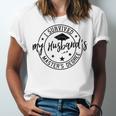 I Survived My Husband's Masters Degree Funny 2023 Graduation Unisex Jersey T-Shirt