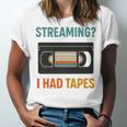 VHS Cassette Tape Retro 80s 90s Nostalgia Premium Unisex Jersey T-Shirt