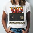 VHS Tape Nostalgia Old School Technology Humor Premium Unisex Jersey T-Shirt