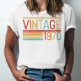 Vintage 1970 Birthday Retro Style 70's Born Nostalgia Party Premium Tri-Blend Unisex Jersey T-Shirt