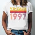 Vintage 1997 Retro Style 90's Born Nostalgia Vibes Birthday Premium Tri-Blend Unisex Jersey T-Shirt