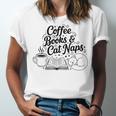 Vintage Retro Coffee Books & Cat Naps Unisex Jersey T-Shirt Vintage Retro Coffee Books & Cat Naps Unisex Jersey T-Shirt