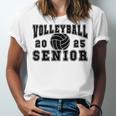 Volleyball Senior Night Volleyball Senior 2025 Graduation 28 Unisex Jersey T-Shirt