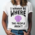 I Wanna Be Where The People Aren't Introvert Unisex Jersey T-Shirt