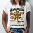 Werewolf Wolfmanator Nostalgia Vintage Halloween Unisex Jersey T-Shirt Werewolf Wolfmanator Nostalgia Vintage Halloween Unisex Jersey T-Shirt