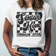 Women Senior Mom Class Of 2026 Retro Graduation Senior Mama Unisex Jersey T-Shirt