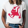 Yk2 Grunge Scary Cat With Shooting Stars 90s Nostalgia Unisex Jersey T-Shirt