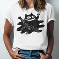 Yk2 Grunge Scary Cat With Tail Tomboy 90s Nostalgia Indie Unisex Jersey T-Shirt