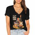 1960s 60s Reunion Nostalgia Memories Music School Grew Up Women's Jersey Short Sleeve Deep V-Neck Tshirt