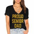 2018 Senior Dad High School Graduation Party SEN18RShirt Women's Jersey Short Sleeve Deep V-Neck Tshirt