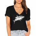 2019 Graduation SharkShirt High School College Grad Women's Jersey Short Sleeve Deep V-Neck Tshirt