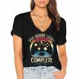 7th Grade Level Complete Gamer Class Of 2025 Graduation Boy Women's Jersey Short Sleeve Deep V-Neck Tshirt