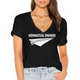 Aerospace Engineer Student Aerospace Engineering Graduation Women's Jersey Short Sleeve Deep V-Neck Tshirt