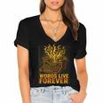 Antiques Collector Writing Retro Nostalgia Curiosity Women's Jersey Short Sleeve Deep V-Neck Tshirt