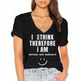 Anxiety Awareness Mental Health Top For Introvert Women's Jersey Short Sleeve Deep V-Neck Tshirt Anxiety Awareness Mental Health Top For Introvert Women's Jersey Short Sleeve Deep V-Neck Tshirt