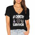 AP Chemistry Survivor Graduation 2024 High School Women's Jersey Short Sleeve Deep V-Neck Tshirt